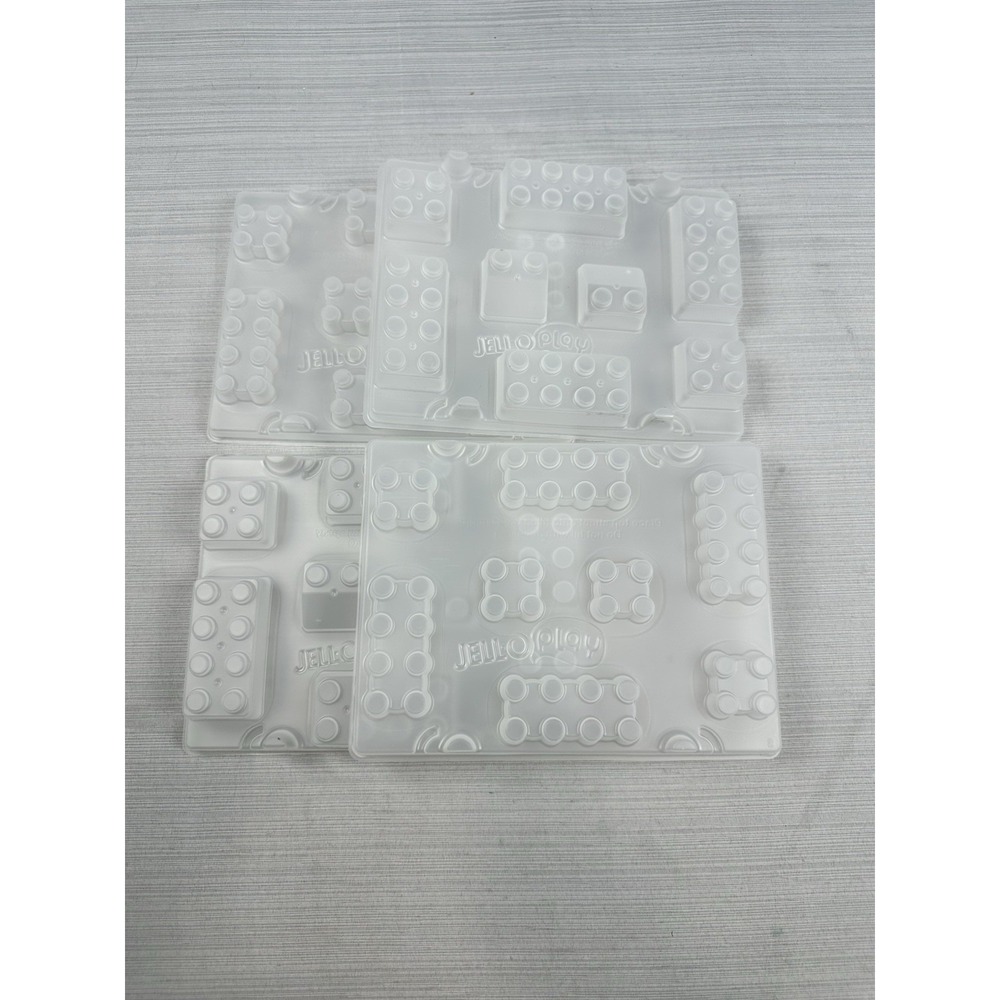 Jello Mold Lego‎ Shape Plastic Lot Of 4